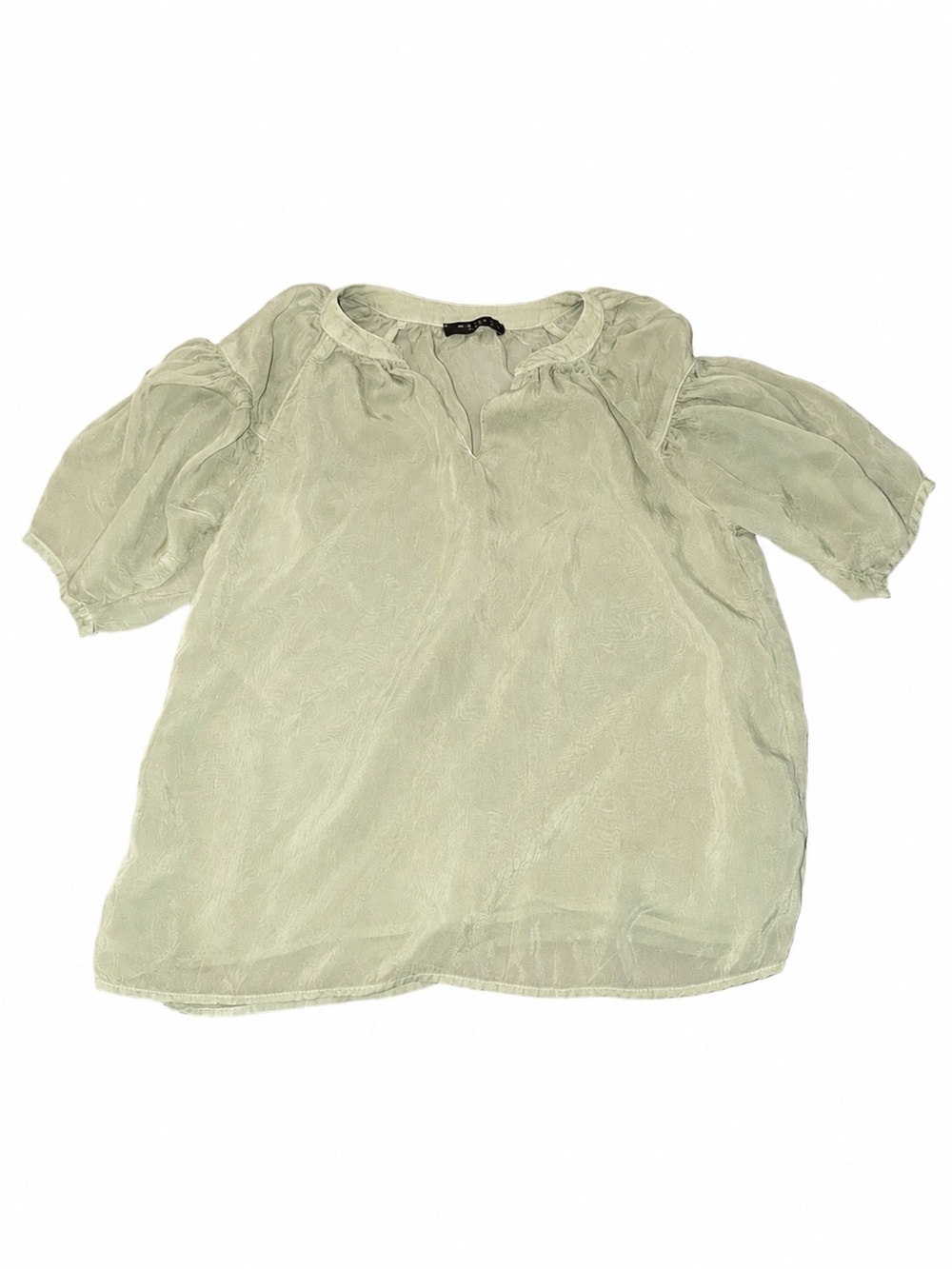 Maven Sage Green Puff Sleeve Blouse
